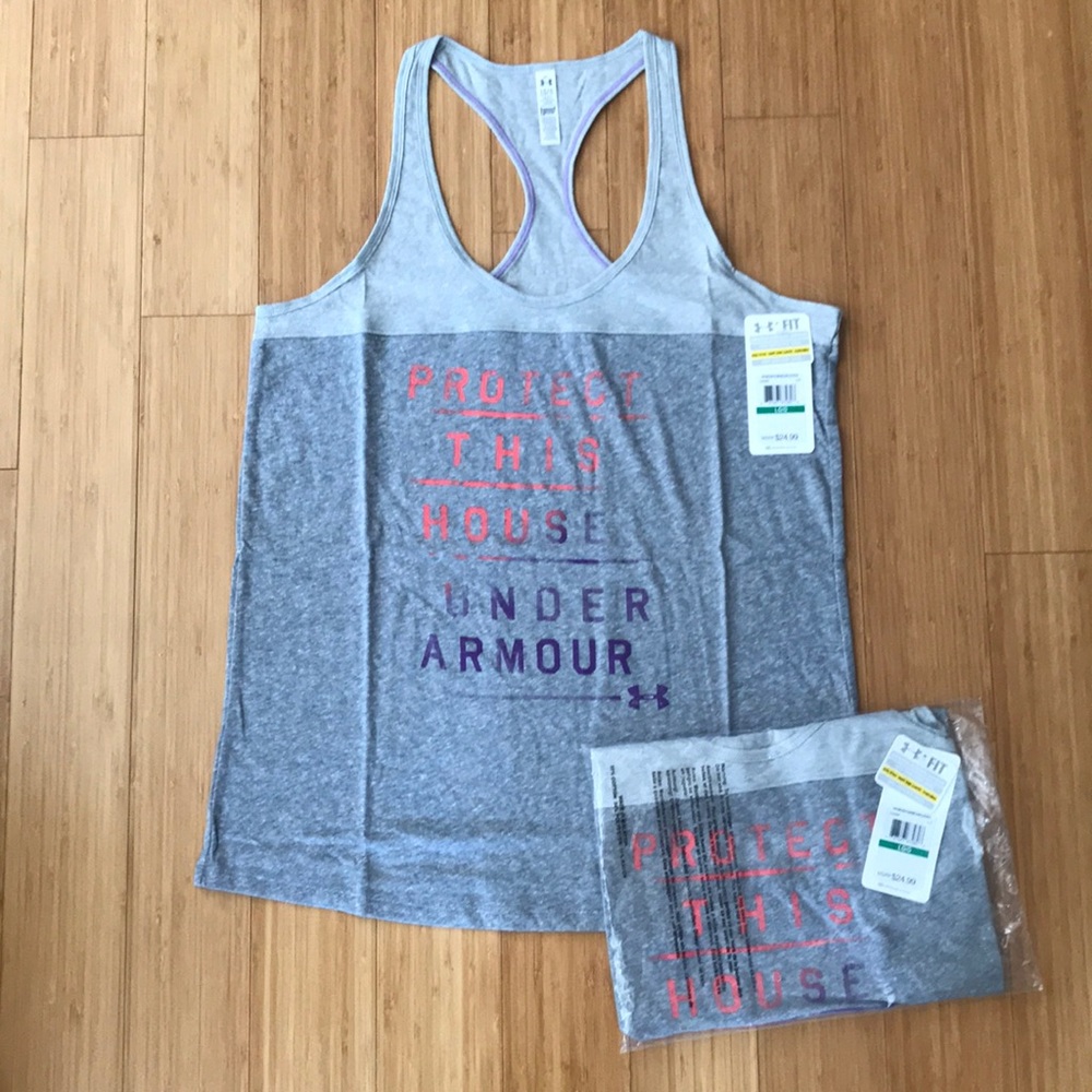 NWT Under Armour Charged Cotton Tank